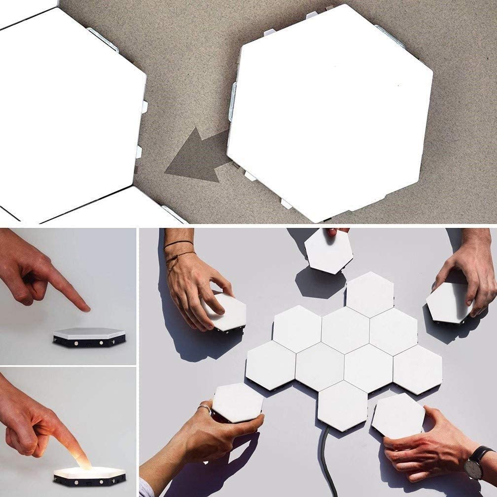 Hexagon Wall Light Multicolored 6 Pieces Hexagon Wall Light Multicolored 6 Pieces